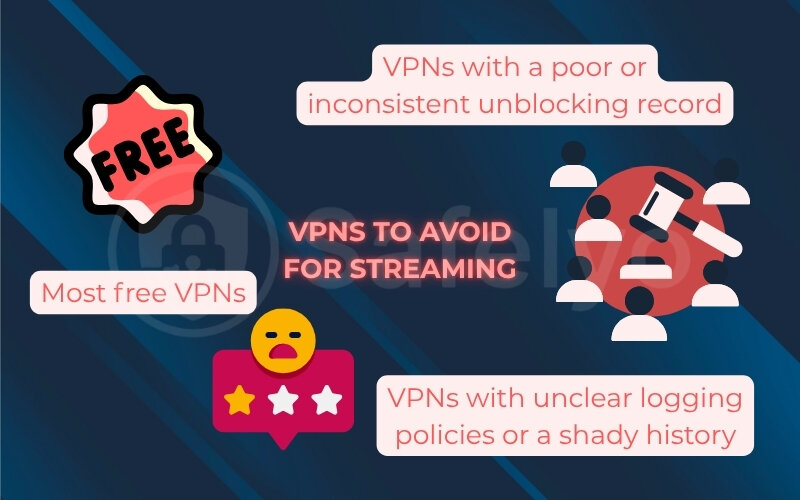 VPNs to avoid for streaming