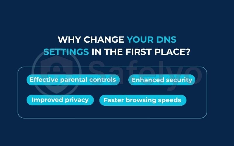 Why change your DNS settings in the first place Why change your DNS settings in the first place